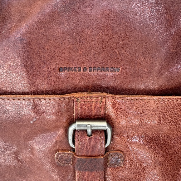 Spikes and Sparrow Texas Leather Backpack in Brandy Cognac main image 13